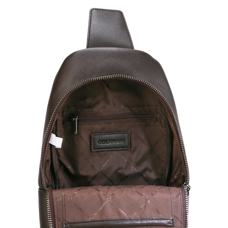 TAS SELEMPANG DADA/BADAN PRIA OBERMAIN SLING CHEST/BODY BAG ORIGINAL ORIGINAL COKLAT BROWN OM046