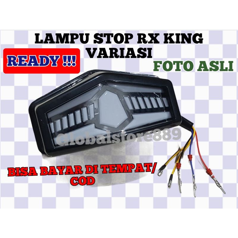 LAMPU STOP MOTOR RX KING 2018 VARIASI KEREN HABIS