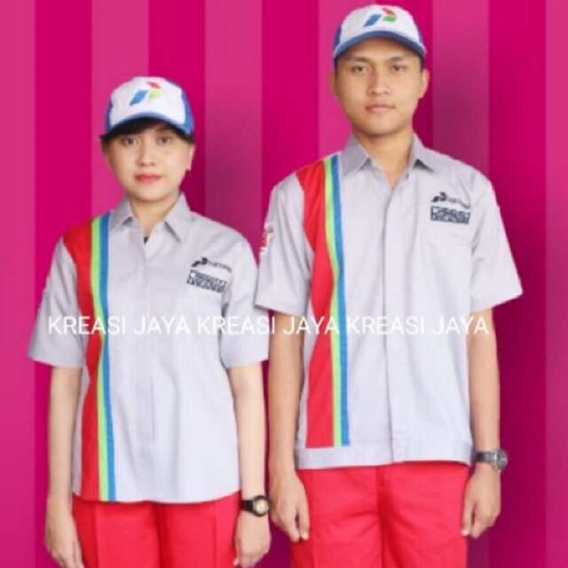 SERAGAM SPBU PASTI PRIMA PERTAMINA Baju + Celana