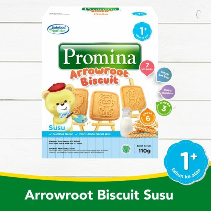 PROMINA Biskuit Arrowroot 1th+ Baby Biscuit Camilan Bayi