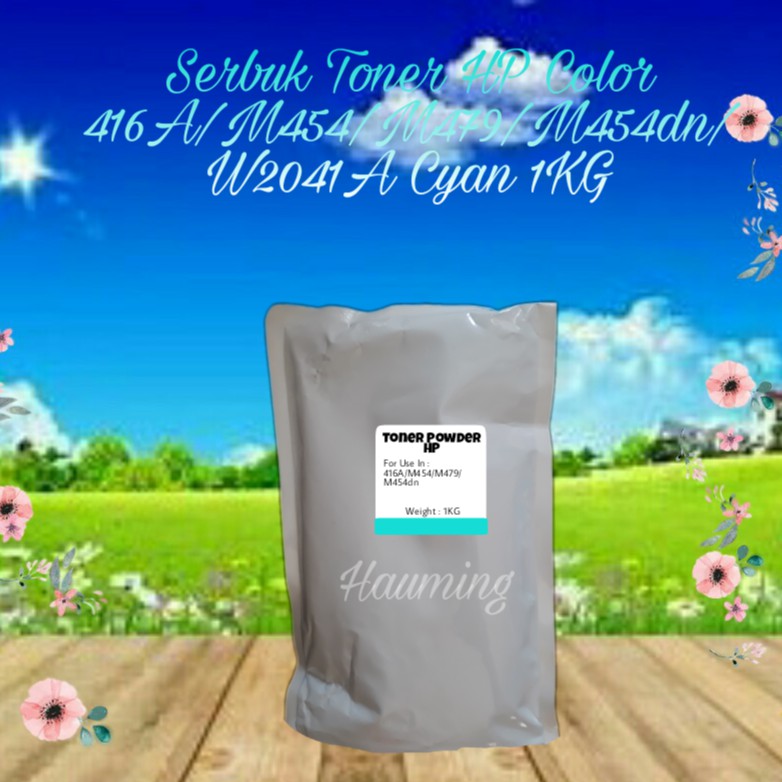 Serbuk Toner Powder Refill HP Color 416A 416 M454 M479 M454dn M454dw W2041A Cyan 1kg