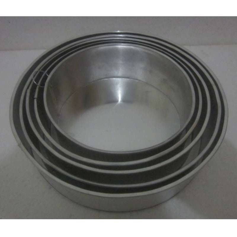 Loyang Kue Bulat Alumunium Round Cake Mold 18cm/20cm/22cm/24cm/26cm