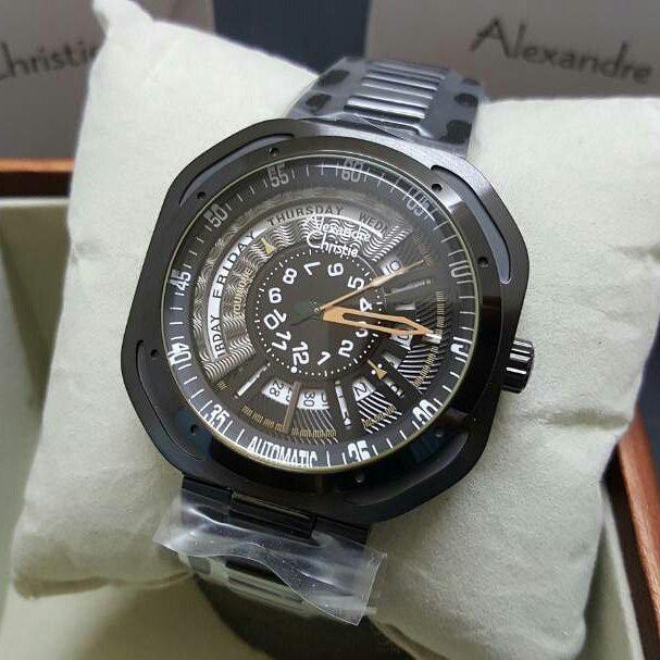 JAM TANGAN ALEXANDRE CHRISTIE AC3035 AUTOMATIC BLACK ELEGAN ORIGINAL GARANSI RESMI