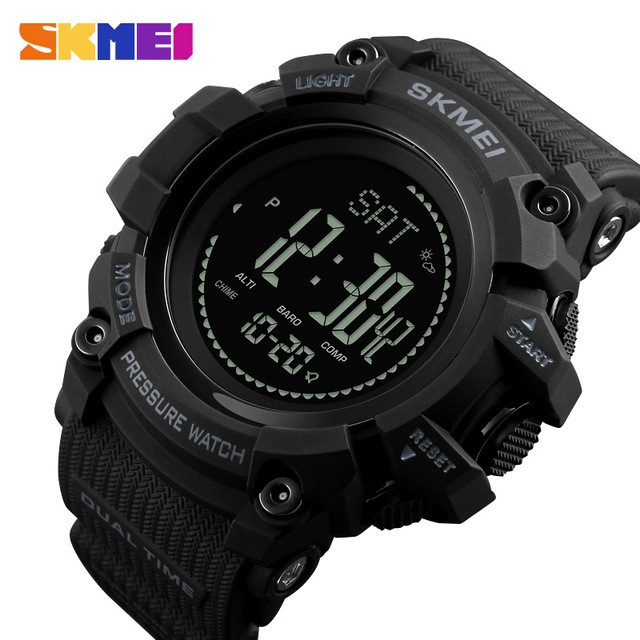 Jam Tangan Digital Multifungsi Pria - 1358 - EMWSBYBK Black - SKMEI