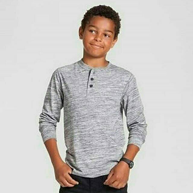 Kaos Anak Branded Cowo Cat & Jack Original Dark Grey