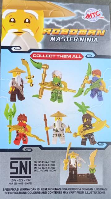 MC319 Legoo box karakter master ninja lego roboman mainan edukasi terlengkap &amp; termurah kevin toys