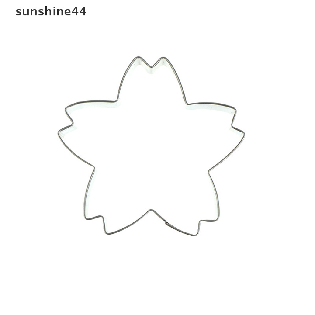 Sunshine Cetakan Kue / Biskuit Bentuk Bunga Sakura Bahan stainless steel