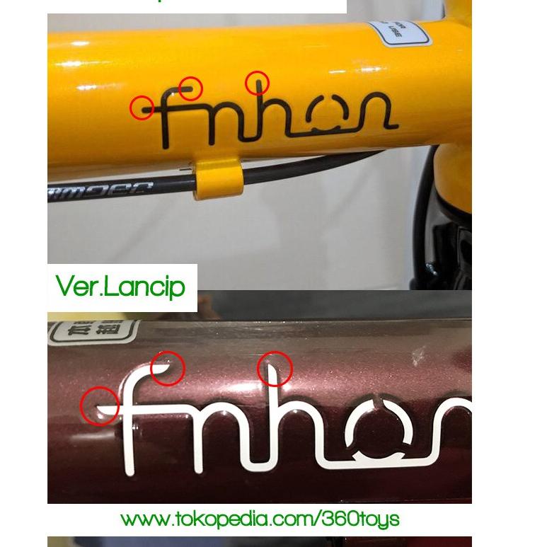 ✧ CUTTING STICKER FRAME SEPEDA FNHON GUST KHUSUS EMBOSS ✴