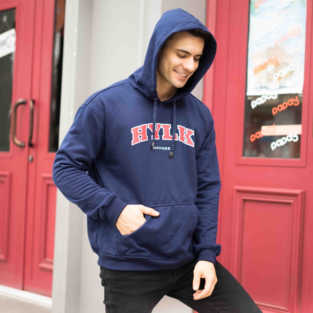 HEYLOOK Official - Outerwear Unisex Heylook Terbaru Hoodie Jumper Hylk Navy