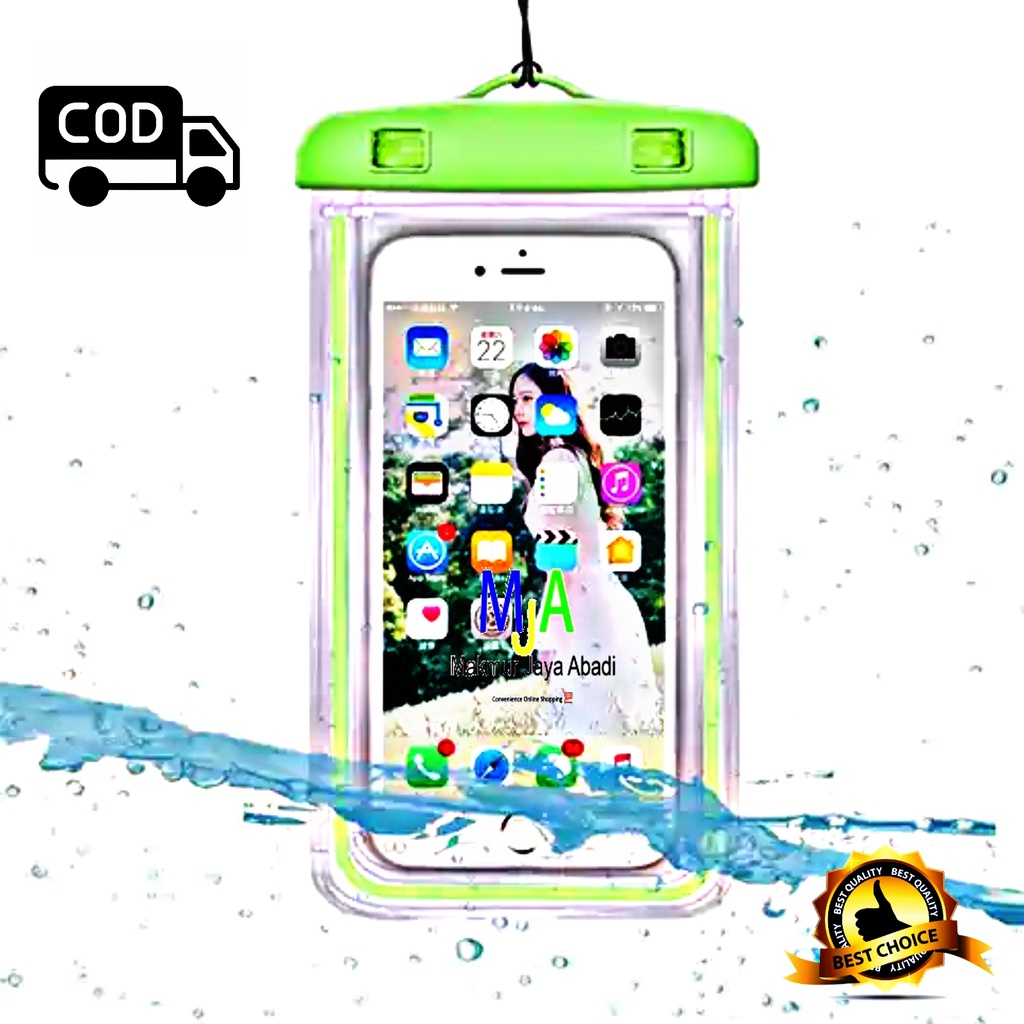 PROMO (BISA COD) Case HP Tahan Air / Cover HP Anti Air / Pelindung Tas Plastik HP Smartphone Waterproof Hujan 4-6 inch