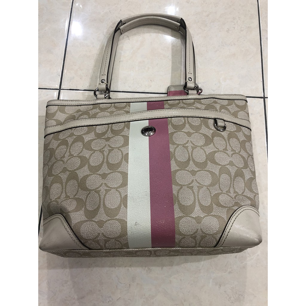 Coach Canvas Tote Bag ORI - F14477