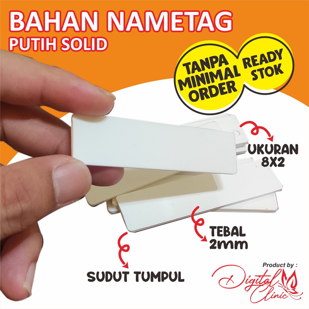 

Bahan Nametag Nama Dada Murah Berkualitas