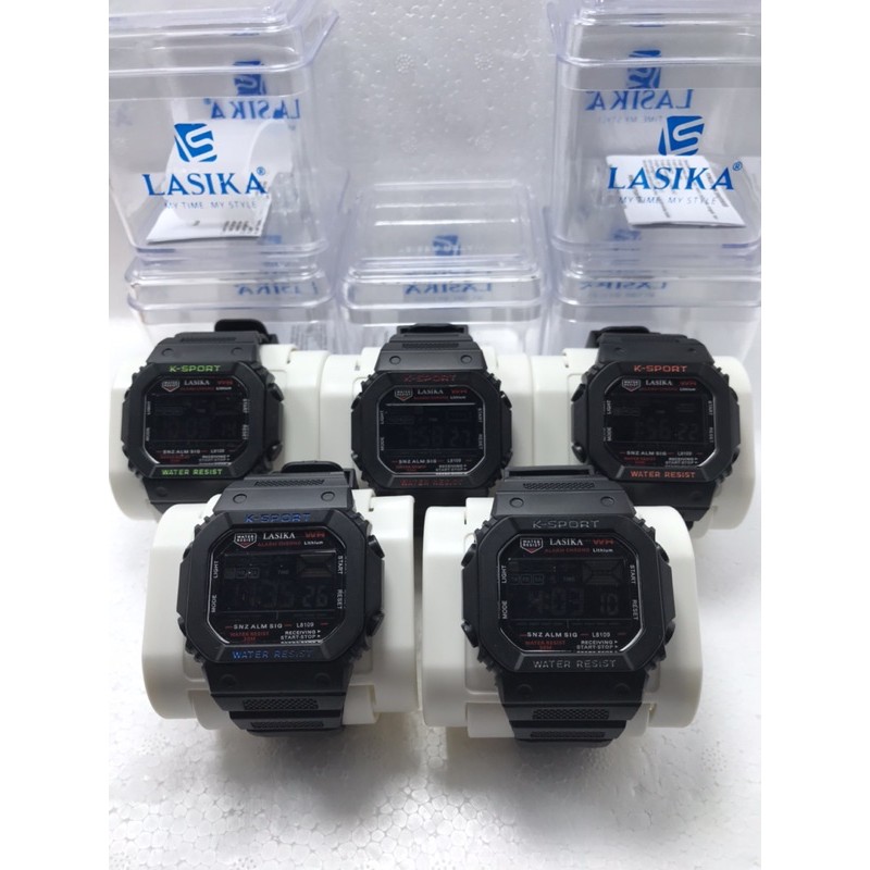 jam tangan pria Lasika L8109 digital Original