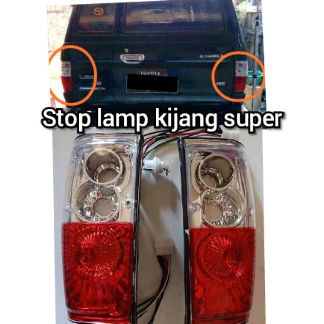 Stop lamp kijang super 90-94 cristal baut 6 kg 781