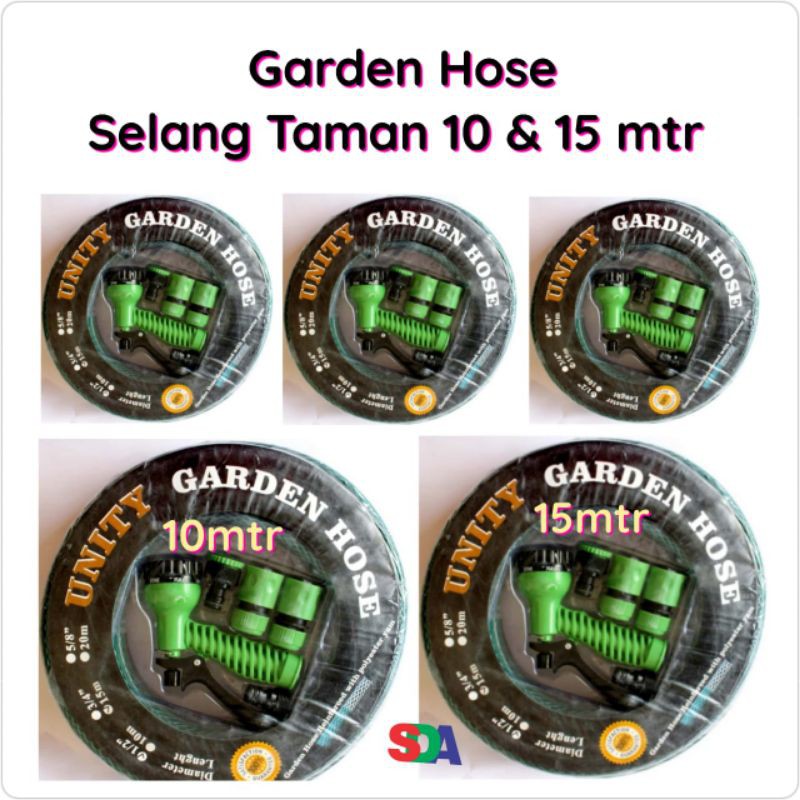 Garden Hose Selang Air + Semprot Taman 15m