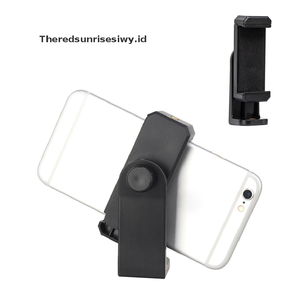 (Theredsunrisesiwy.Id) Klip Holder Hp Universal Untuk Tripod / Kamera Iphone