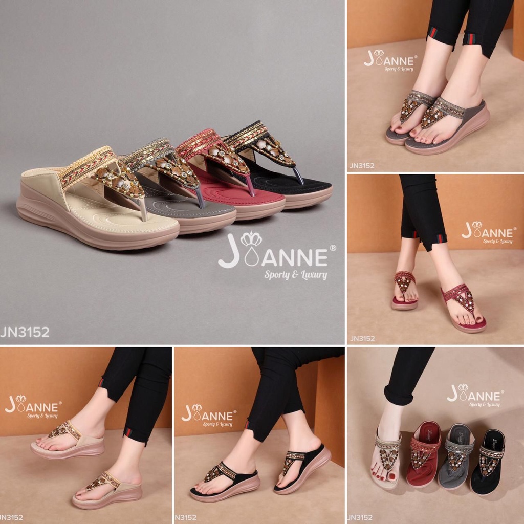 SANDAL JOANNE Wedges Sandals #JN3152 ORIGINAL BRAND IMPORT