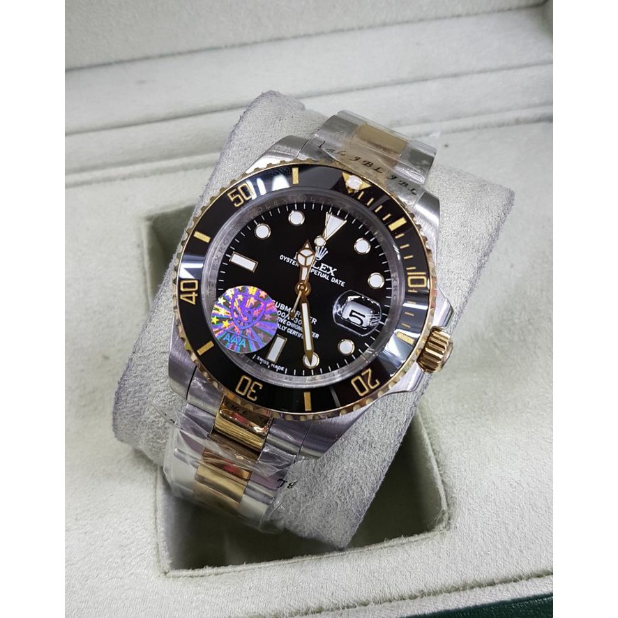 Jam Tangan Pria Mewah Rolex Submariner Two Tone GRADE AAA