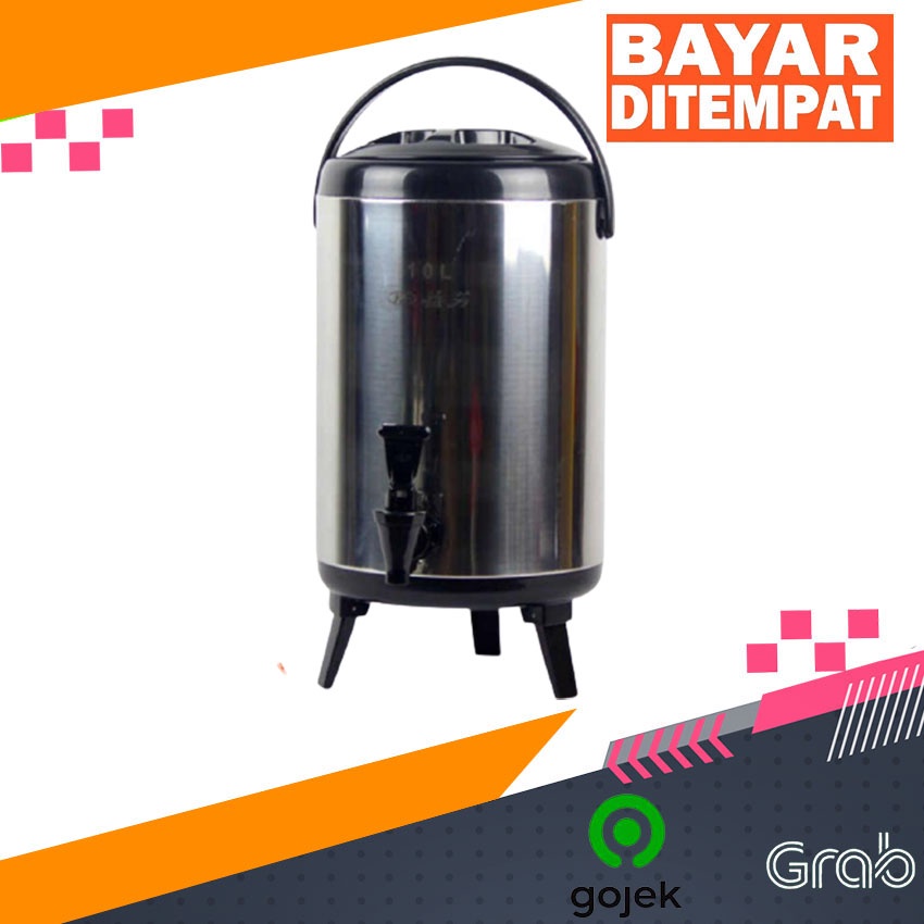 Termos Air/ Milk Tea Bucket Termos Dispenser 10 Liter stainless Bisa Air Panas/Dingin/Es