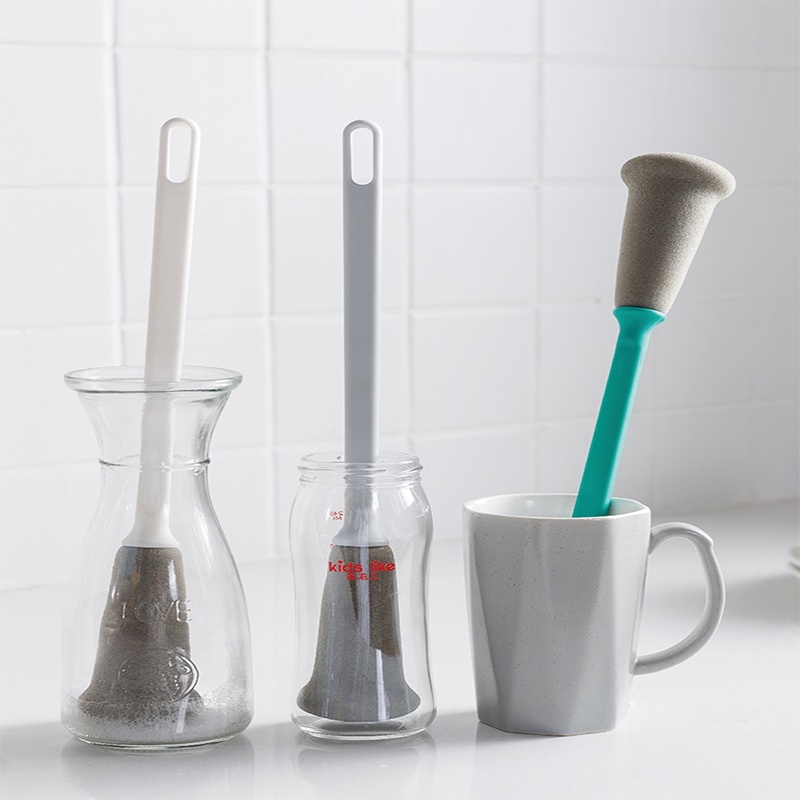 Hot Sale/1Pcs Sikat Gelas Spons Lembut Gagang Panjang/Sikat Pembersih Gelas Botol Air/Aksesoris Pembersih Rumah Tangga