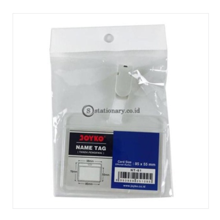 

Joyko Name Tag Plastik Dengan Penjepit Landscape (85x55mm) NT-61