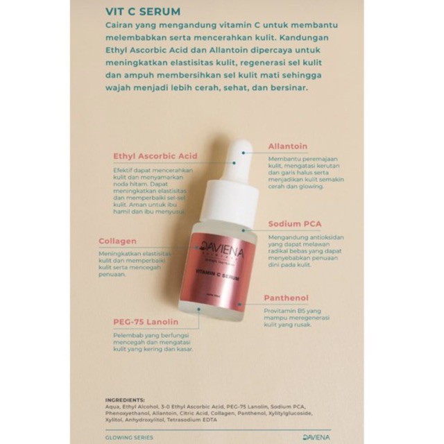 SERUM VIT.C GLOWING SERIES DAVIENA SKINCARE