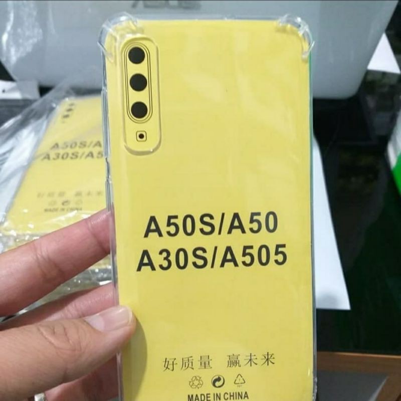 Anticrack Anticrek Softcase Bening Sillikon Kondom Pelindung Hp Case Samsung A50 A50S A30S A505