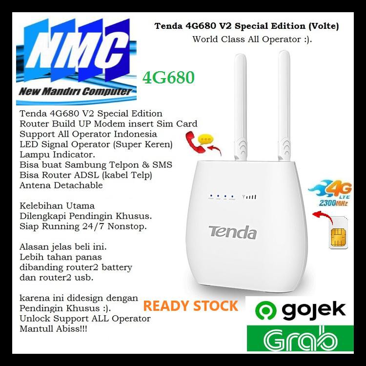 Tenda 4G680 V2 Se Router Wifi 4G Support All Operator Canggih 4G 680
