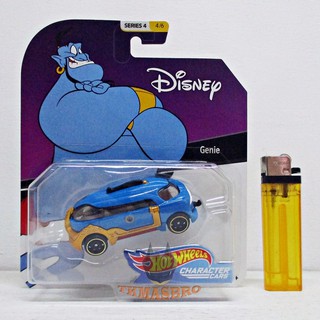 DISNEY PIXAR SERIES 4 HOT WHEELS COLLECTOR CHARACTER CARS ALADDIN'S GENIE NEW