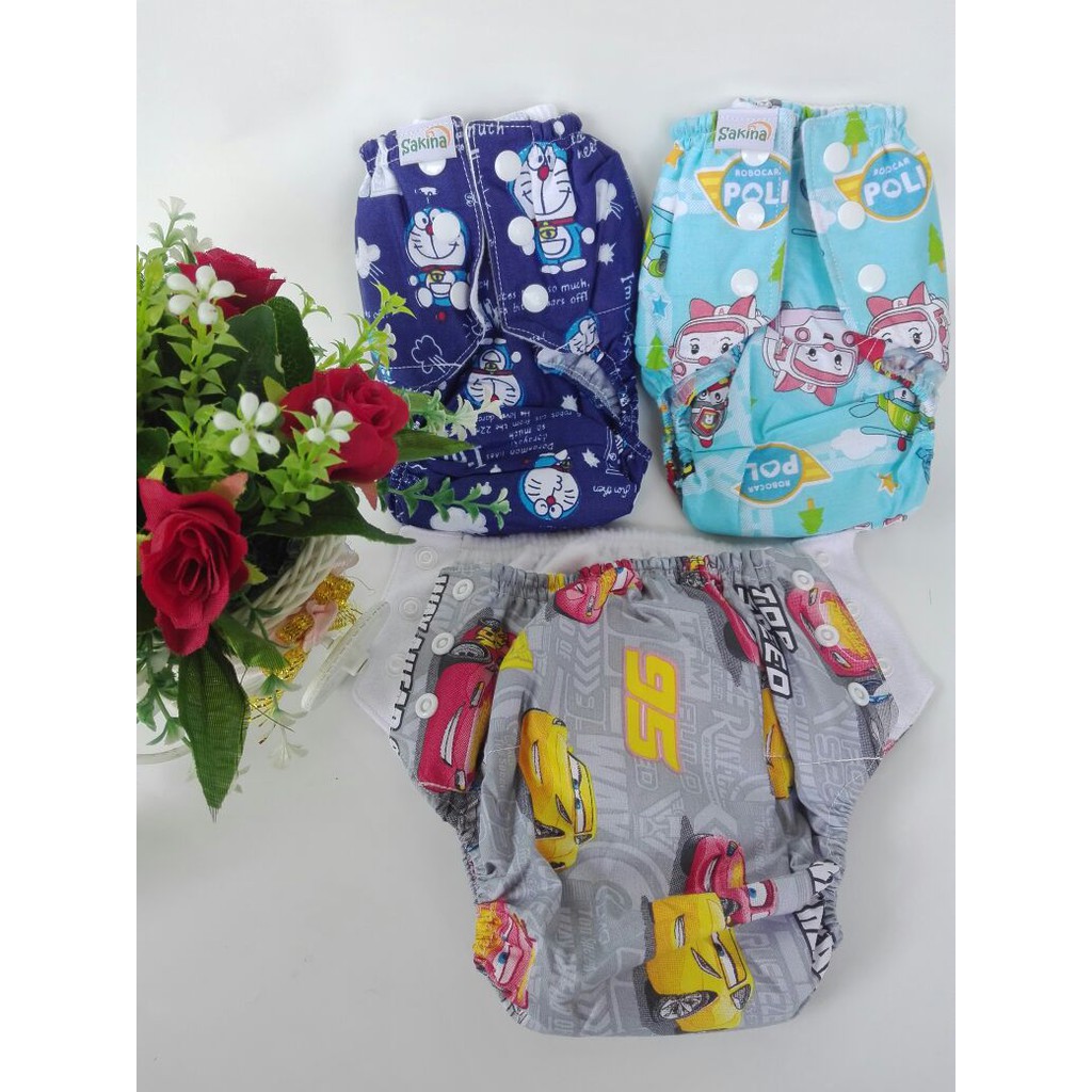 Clodi NadNad by sakina cover pant 7-13kg + insert deadora 150ml /pampers berkualitas