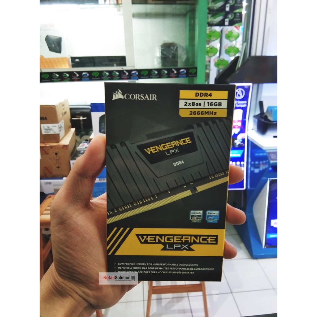 RAM Corsair Vengeance LPX 16GB DDR4 2666MHz - CMK16GX4M2A2666C16