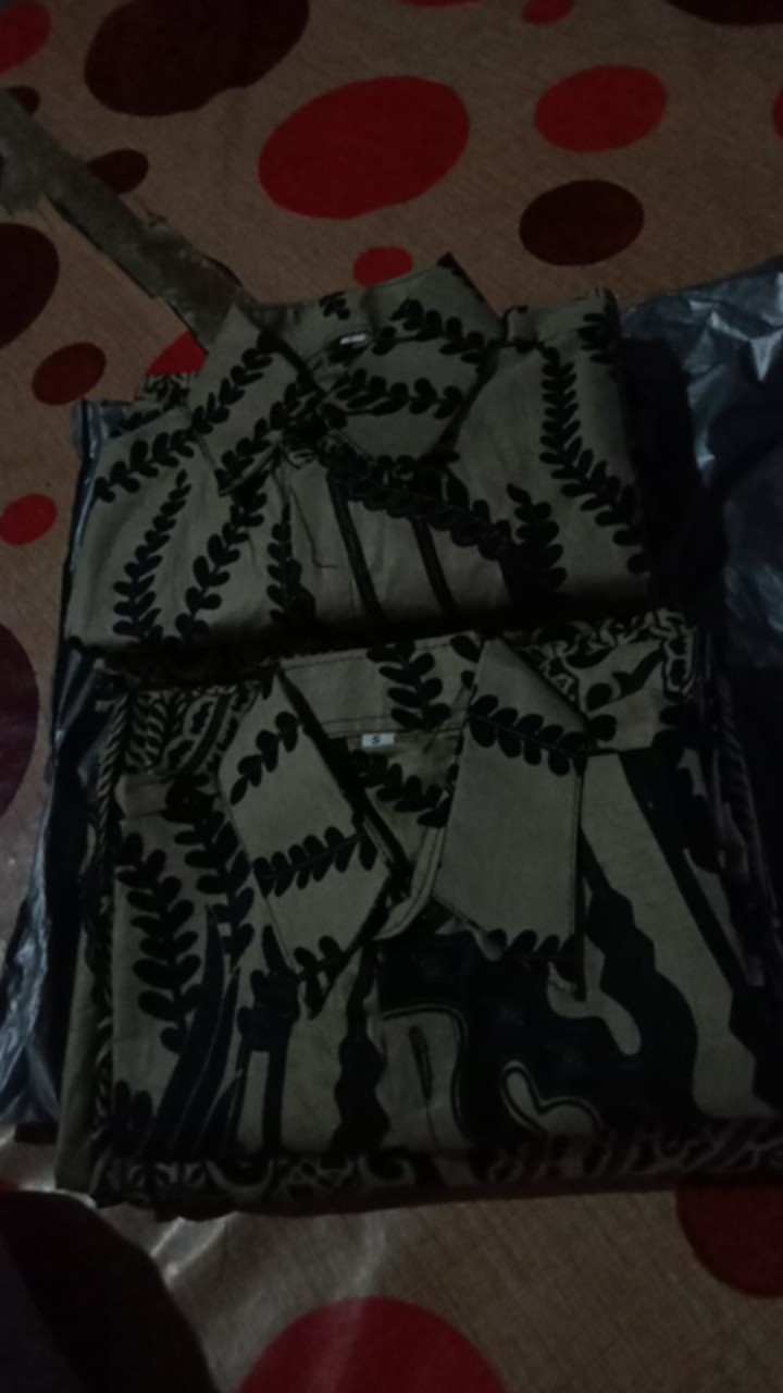 Batik Couple Keluarga Sania Ruffle Ori Ndoro Jowi Dnt Marissa