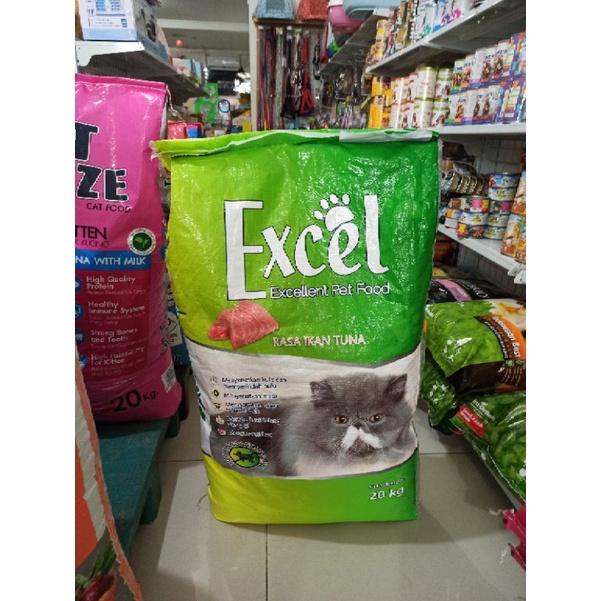 Makanan kucing promo Excel catfood all variant 20kg (Go-jek only) makanan kucing dry catfood excell