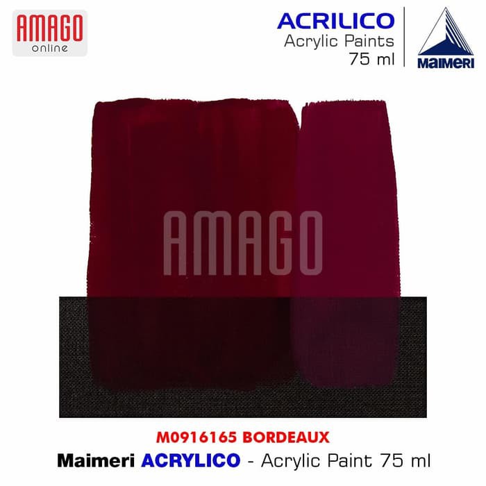 MAIMERI ACRILICO - ACRYLIC PAINT - BORDEAUX - 75ML - M0916165