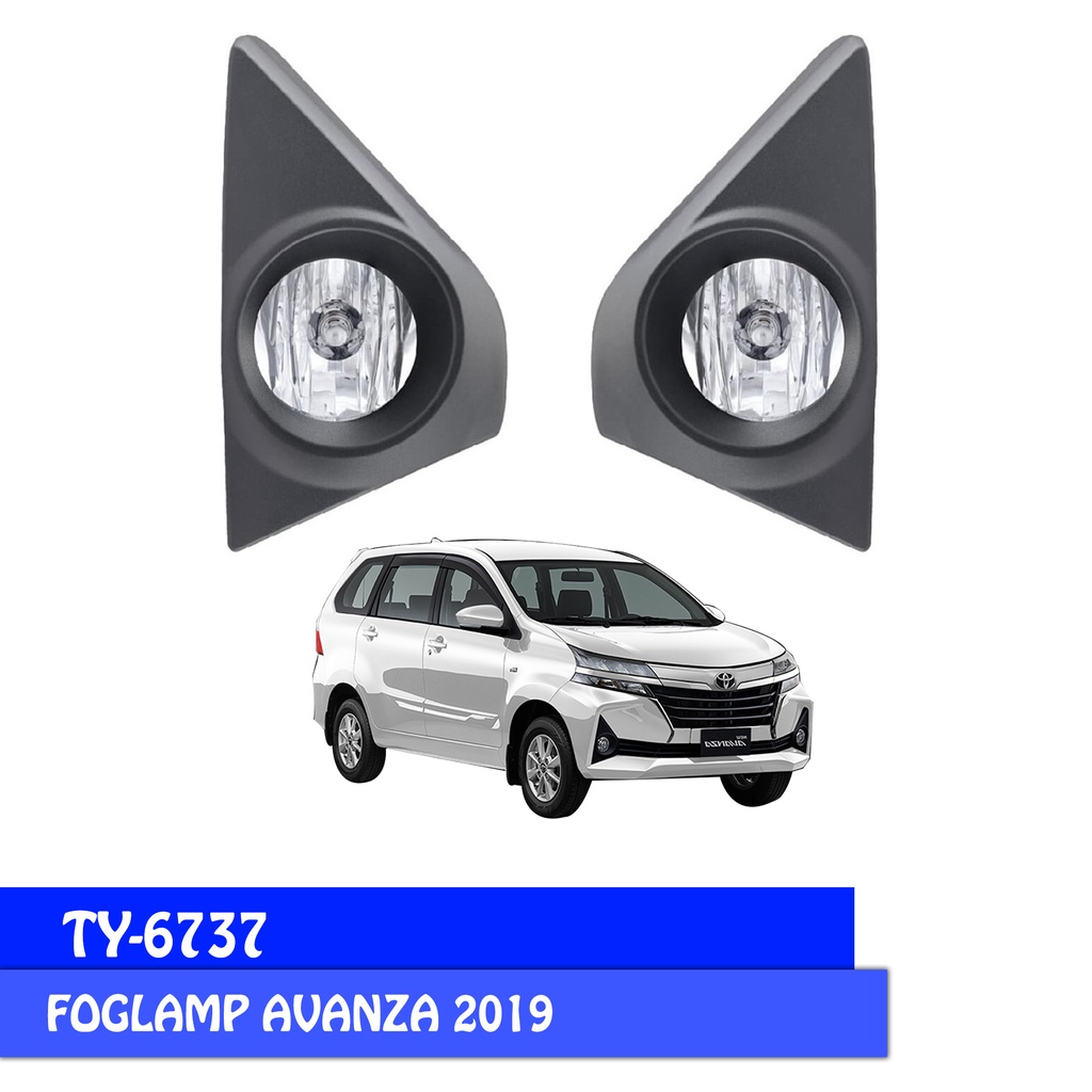 FOGLAMP/LAMPU KABUT DLAA TY 6737 TOYOTA AVANZA 2019 PLASTIK