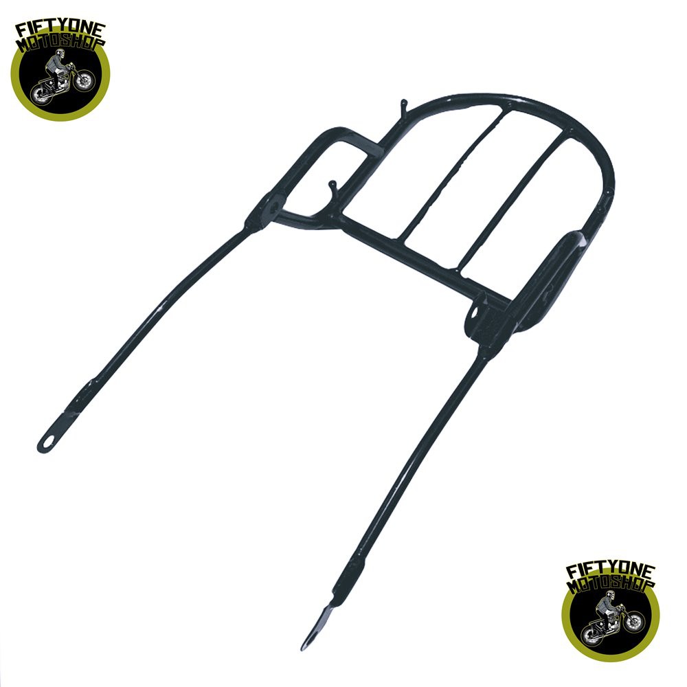 Rak Bagasi Belakang Yamaha DT100 Hitam Tebal PNP Retro