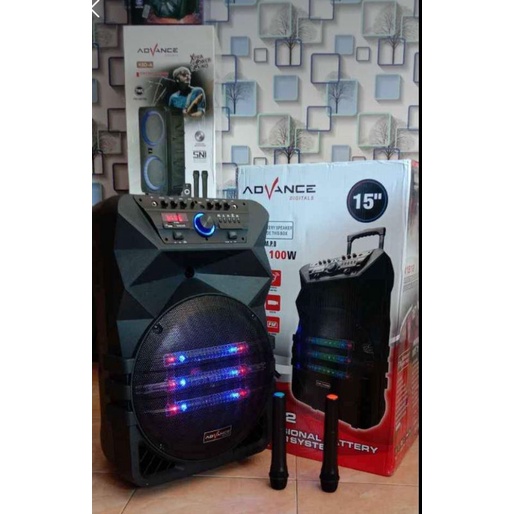 Speaker Portabel Advance k1512 Bluetooth Karaoke