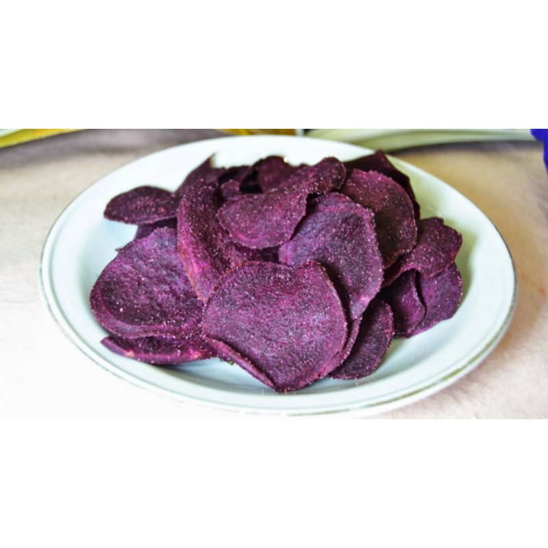 

Keripik Ubi Ungu#RasaOriginal#250gram#CemilanLokal#Murahmeriah#Renyah dan gurih.