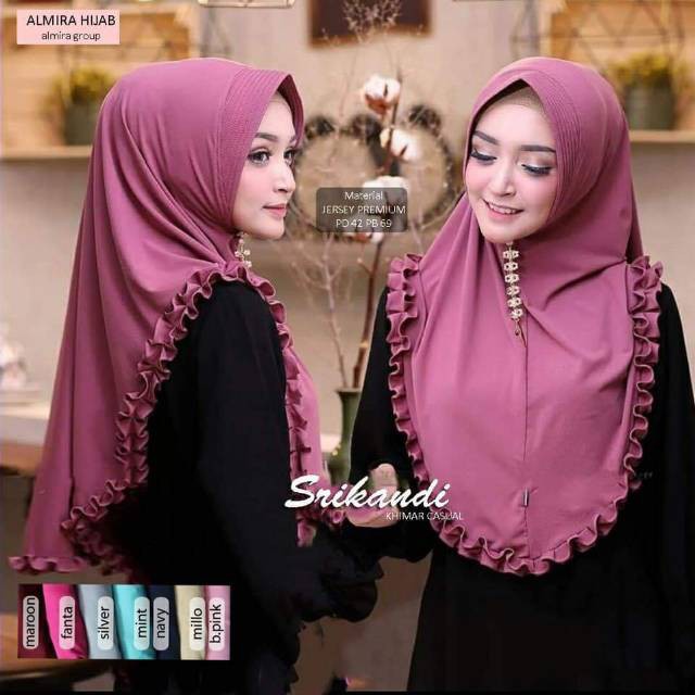 HIJAB KHIMAR GOTIK DIANA AMANDA KK JILBAB BERGO KERUDUNG REMPEL GOTIC LIDYA JUMBO SYARI BILY