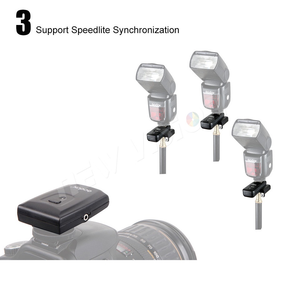 Godox Wireless Flash Trigger and Transmitter 16 Channel - CT-16 - Black