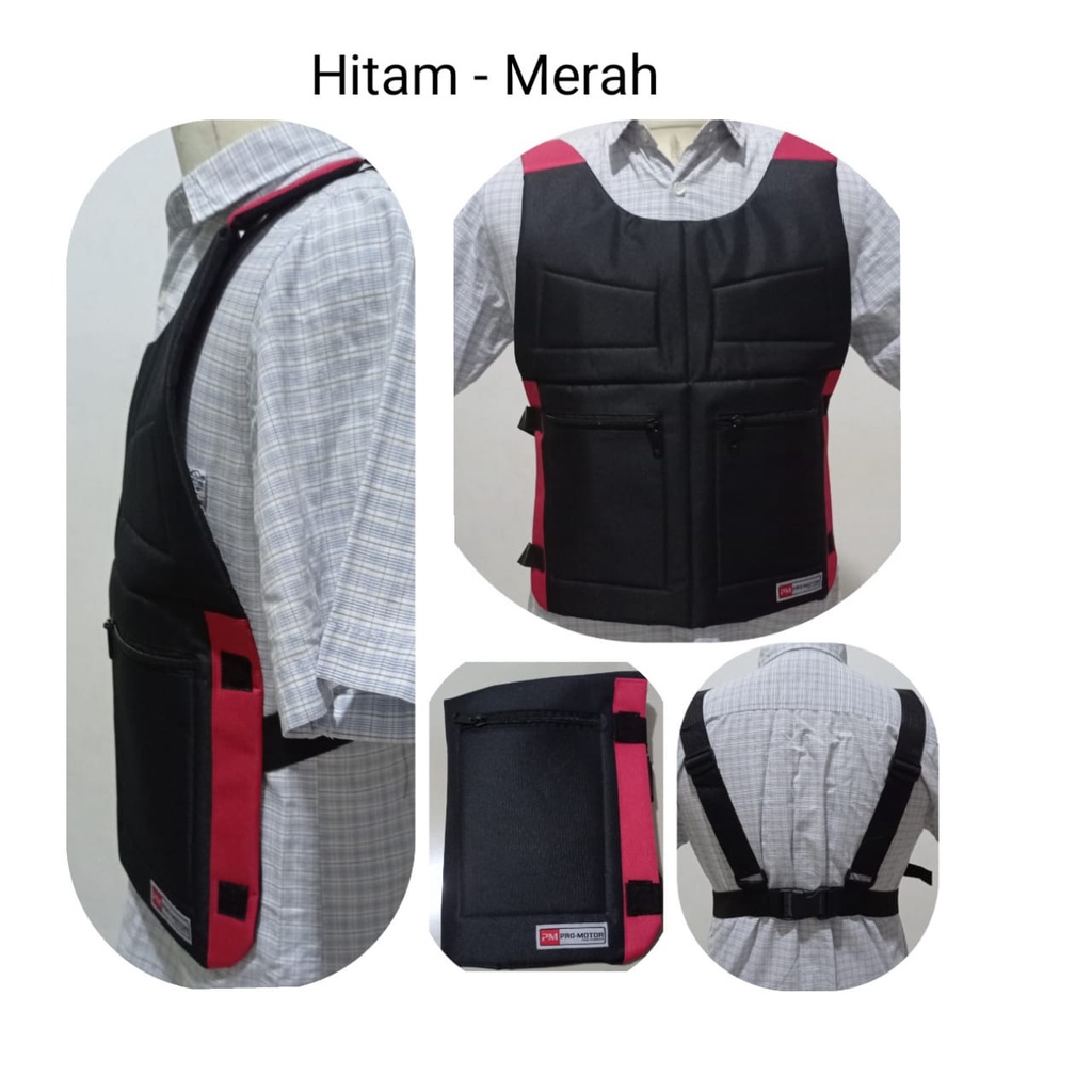 Rompi Motor Pelindung Dada Bikers Lipat Smart Vest Promotor Pro Motor