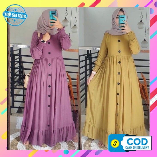 { Cod } Gamis Syari Bilqis Series By Mariani Syar'I Ceruty Babydoll Import / Gamis Syari Set Khimar 