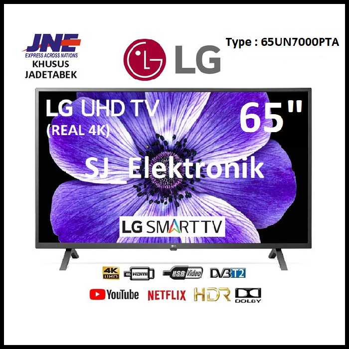 LED TV LG 65 Inch 65UN7000PTA - 65UN7000 Real 4K UHD SmartTV HDMI USB