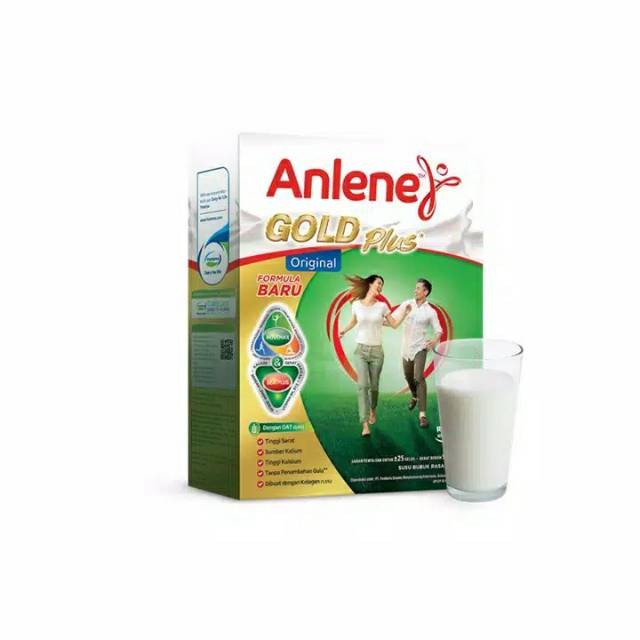 Anlene Gold Plus Original 900gr - Anlene Gold 5X Susu Bubuk - Susu Nutrisi Tulang, Sendi, dan Otot