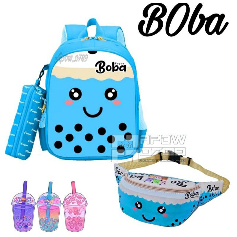 tas ransel sekolah anak 2in1 TK SD tas gendong tas selempang anak waistbag anak