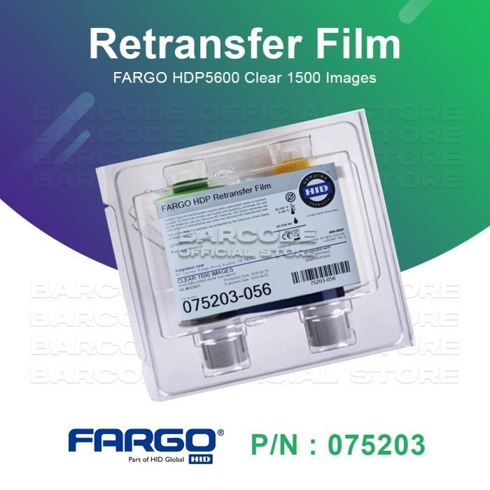 FARGO INNID HDP5600 E-KTP HDP5000 EKTP Film PN : 75203 ( 075203-056 )