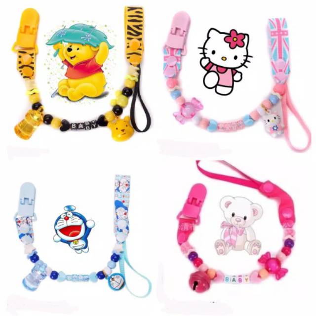 1234OS - NEW!! Pacifier&amp;Teether Clipper/Pacifier Holder Chain/Tali Gantungan Empeng/Jepitan Dot.