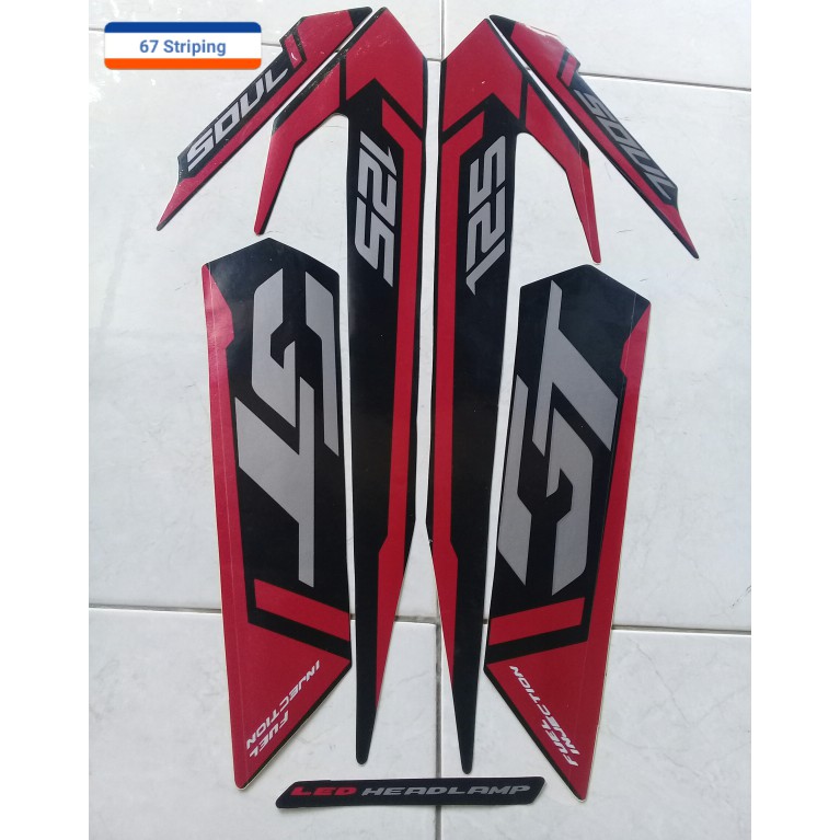 Sticker Yamaha Mio Soul gt 2015 HITAM