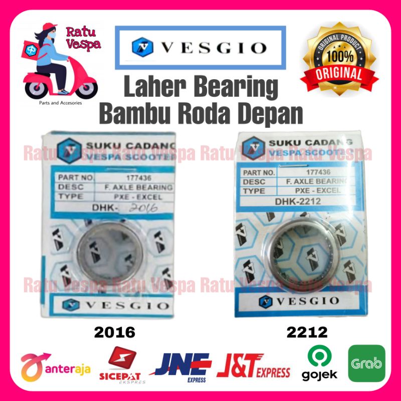 Laher Bearing As roda depan Vespa VESGIO