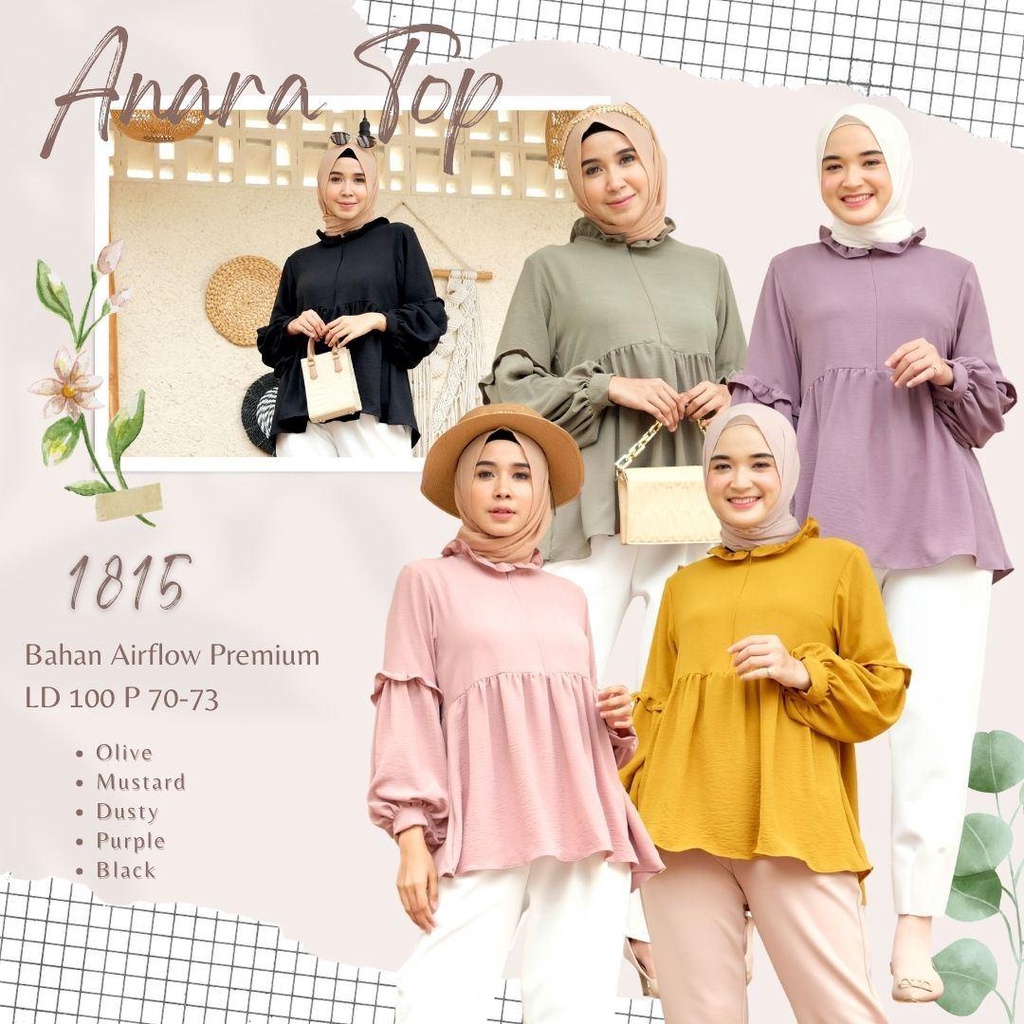 ANARA TOP / BLOUSE / ATASAN / ATASAN KERJA